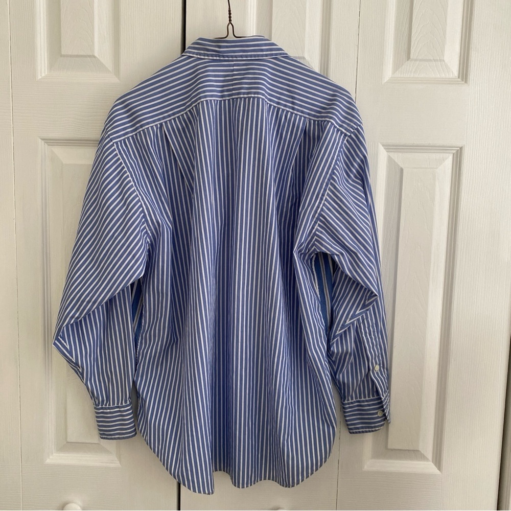 Ralph Lauren Blue Label Striped Button Down Shirt True Vintage 1990s - Picture 10 of 13